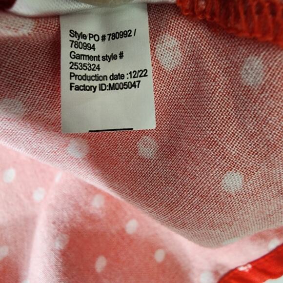 Maurices Womens Polka Dot Off The Shoulder Blouse Crochet Long Sleeve Size XL - Picture 12 of 12